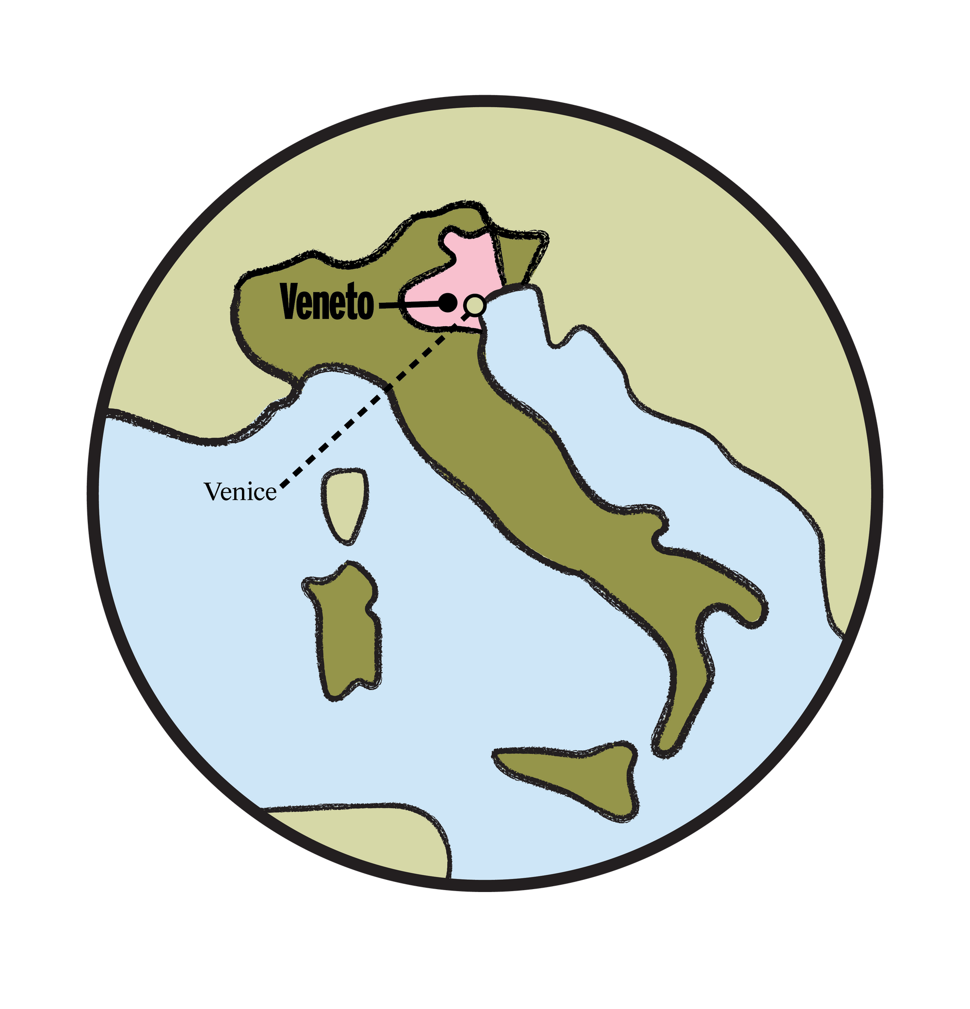 prosecco map veneto italy