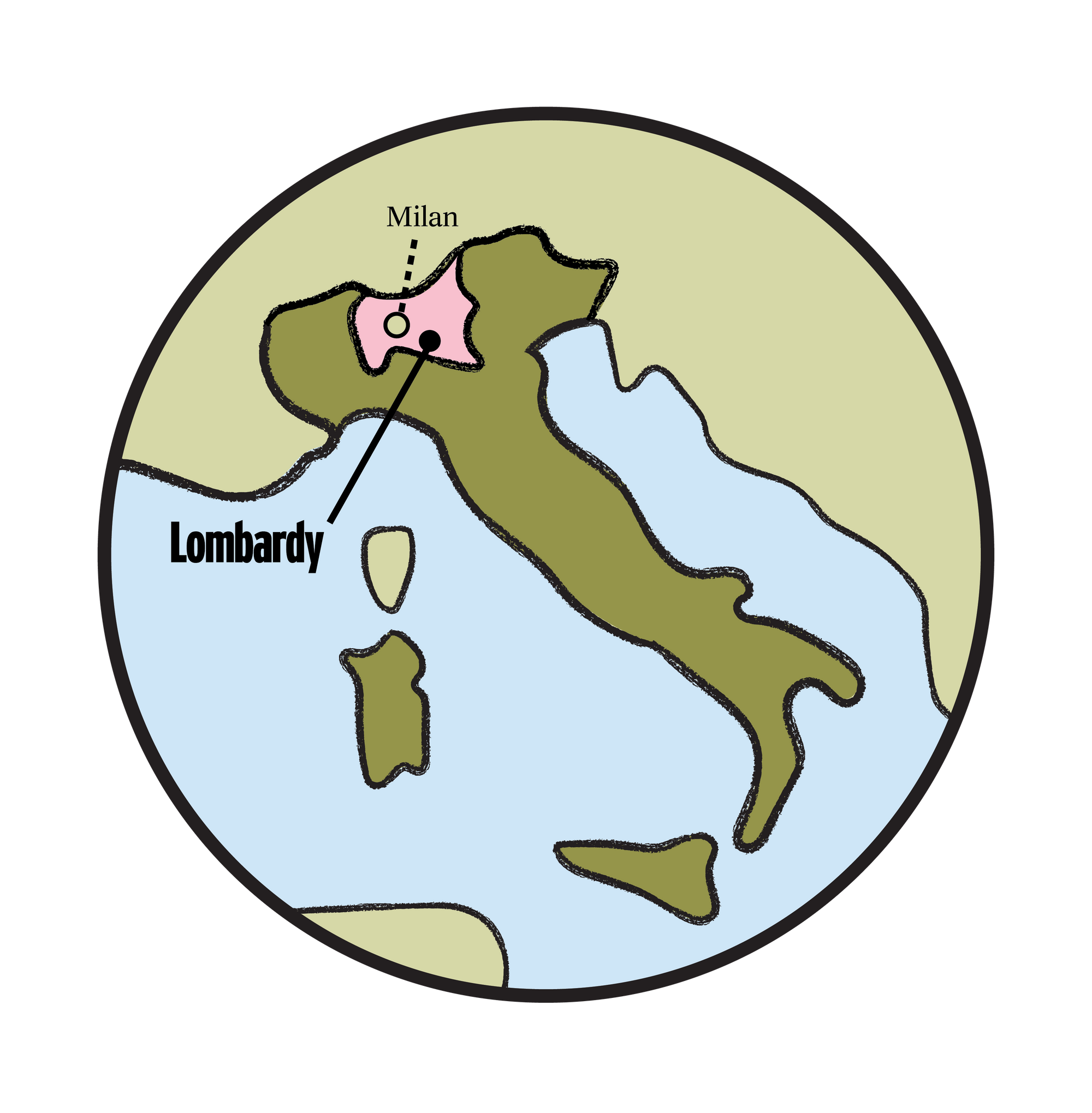 Franciacorta map lombardy italy