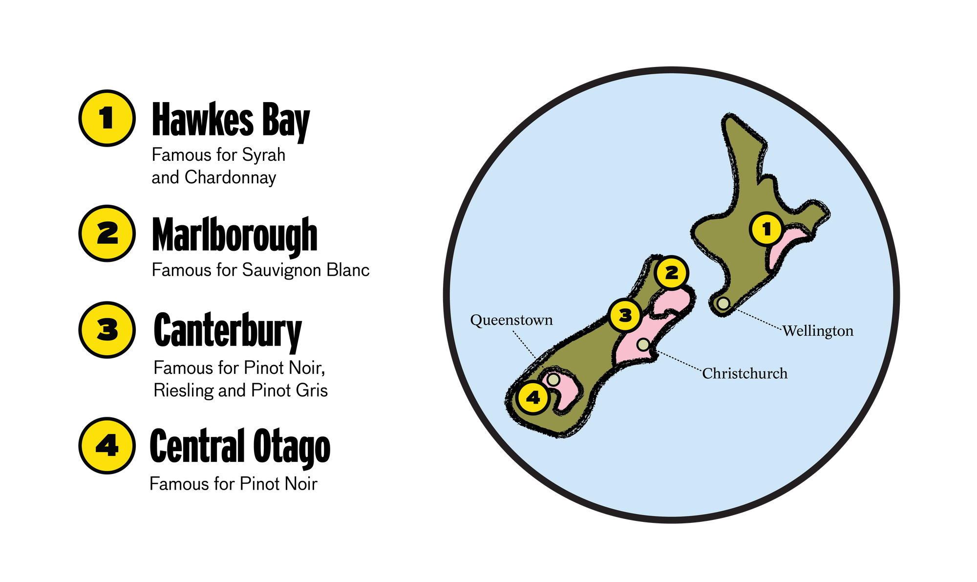 New Zealand Wine Regions + Map Good Pair Days