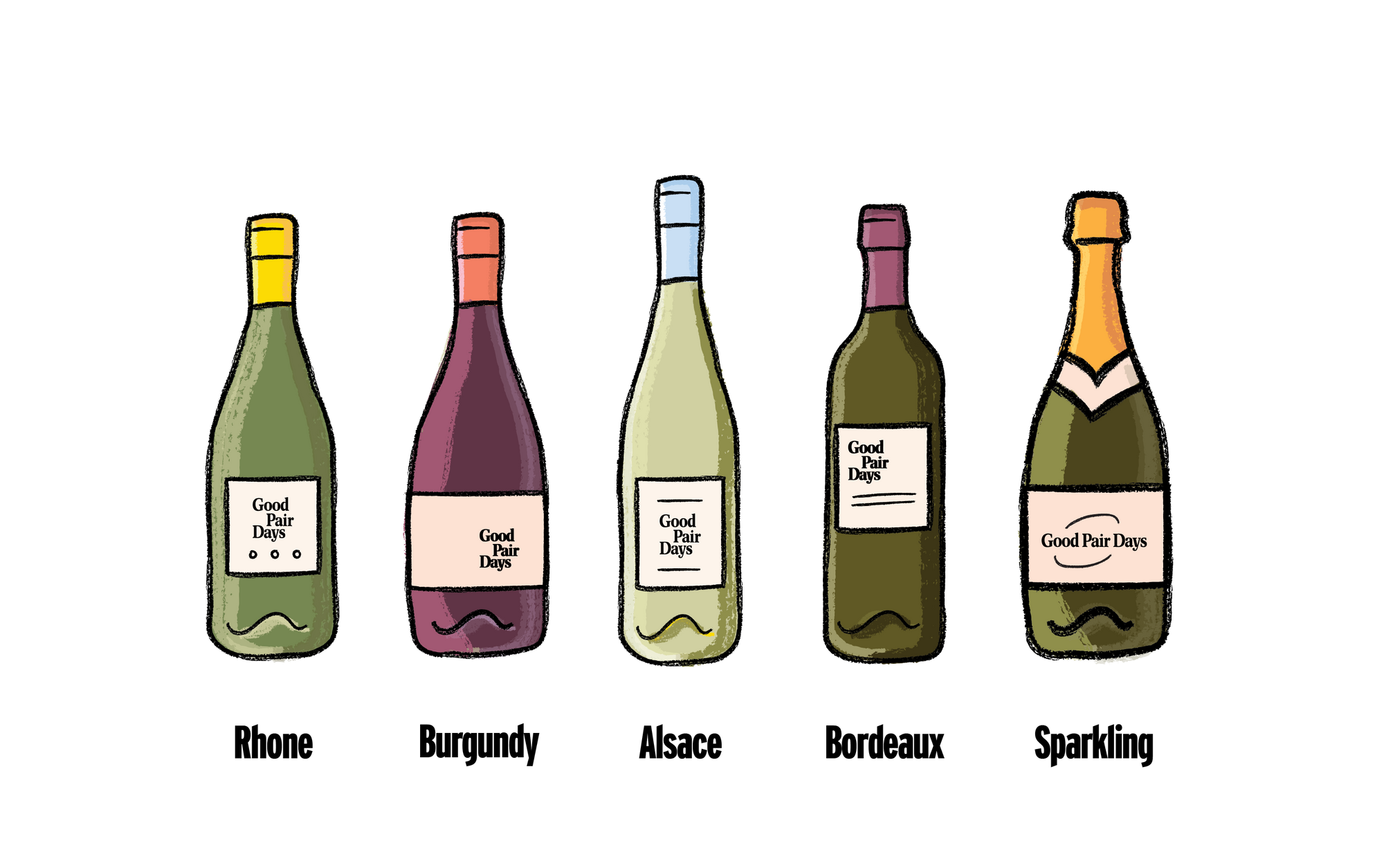 Your Guide to the 6 Most Common Wine Bottle Shapes