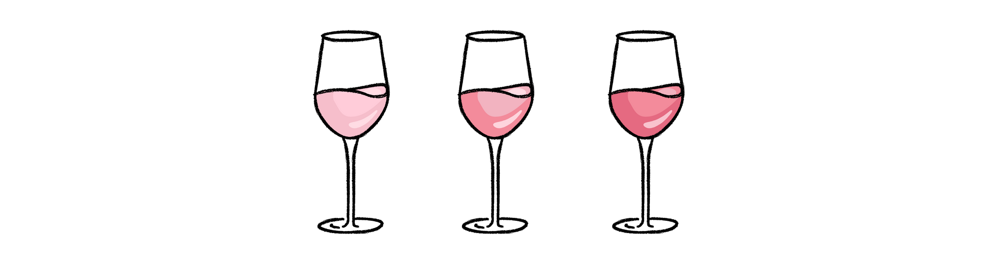 rosé wine glasses