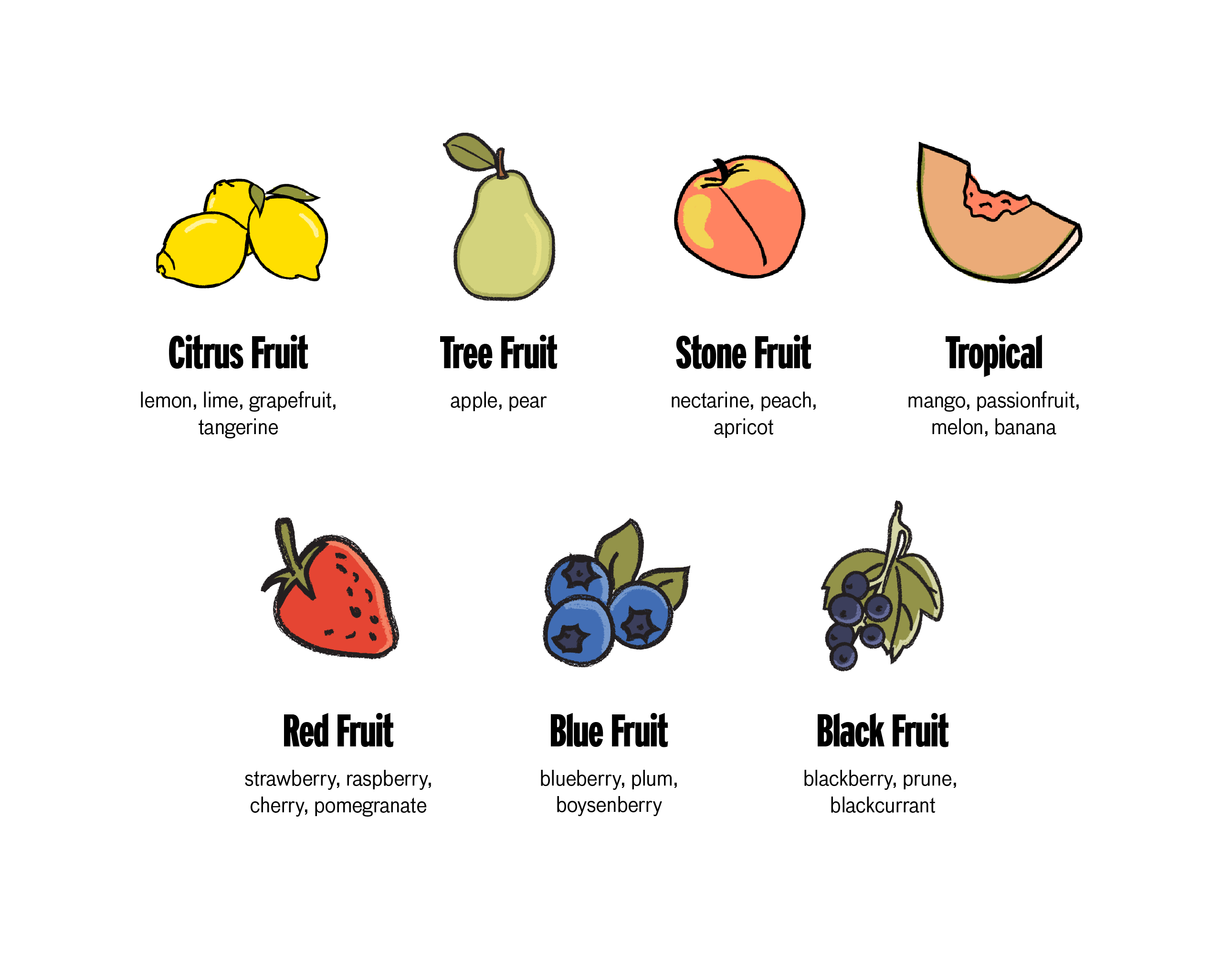 fruit flavors