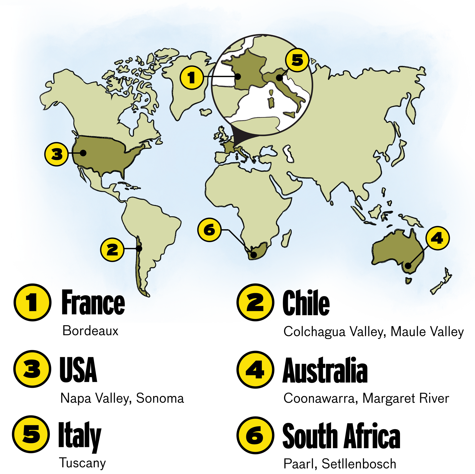 Cabernet Sauvignon wine regions