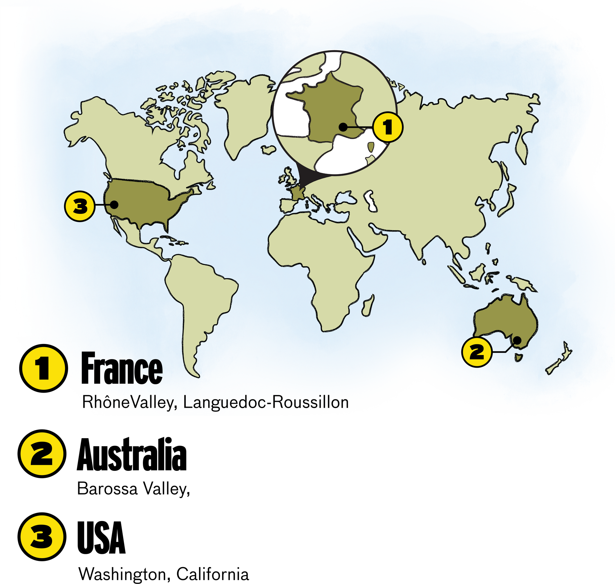 Shiraz wine regions map